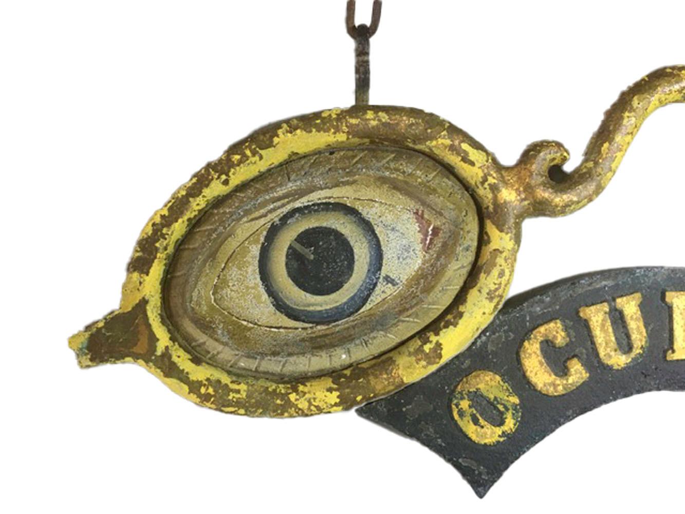 vintage optometrist sign