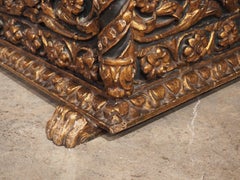 Antique Painted and Giltwood Cassone from Florence, Italy, C. 1850