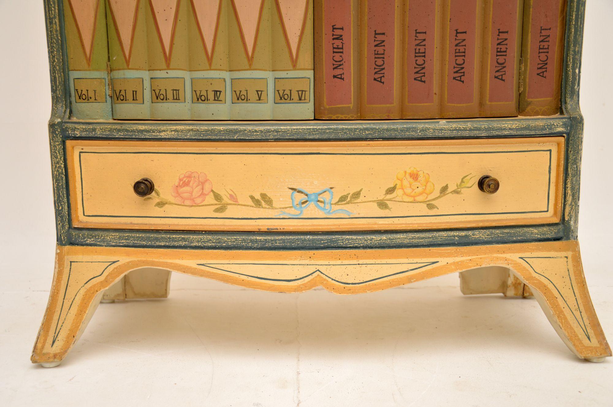 Antique Painted Bookcase by Maitland-Smith 3