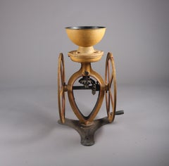 Antique Painted Cast Iron Lane Brothers Countertop Coffee Grinder