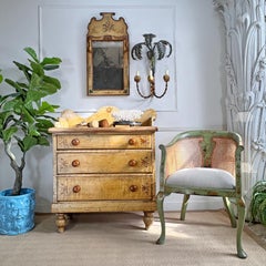 Antique Painted Chest Of Drawers Circa 1850