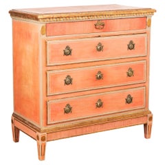 Antique Painted Chest of Four Drawers, Denmark, circa 1800