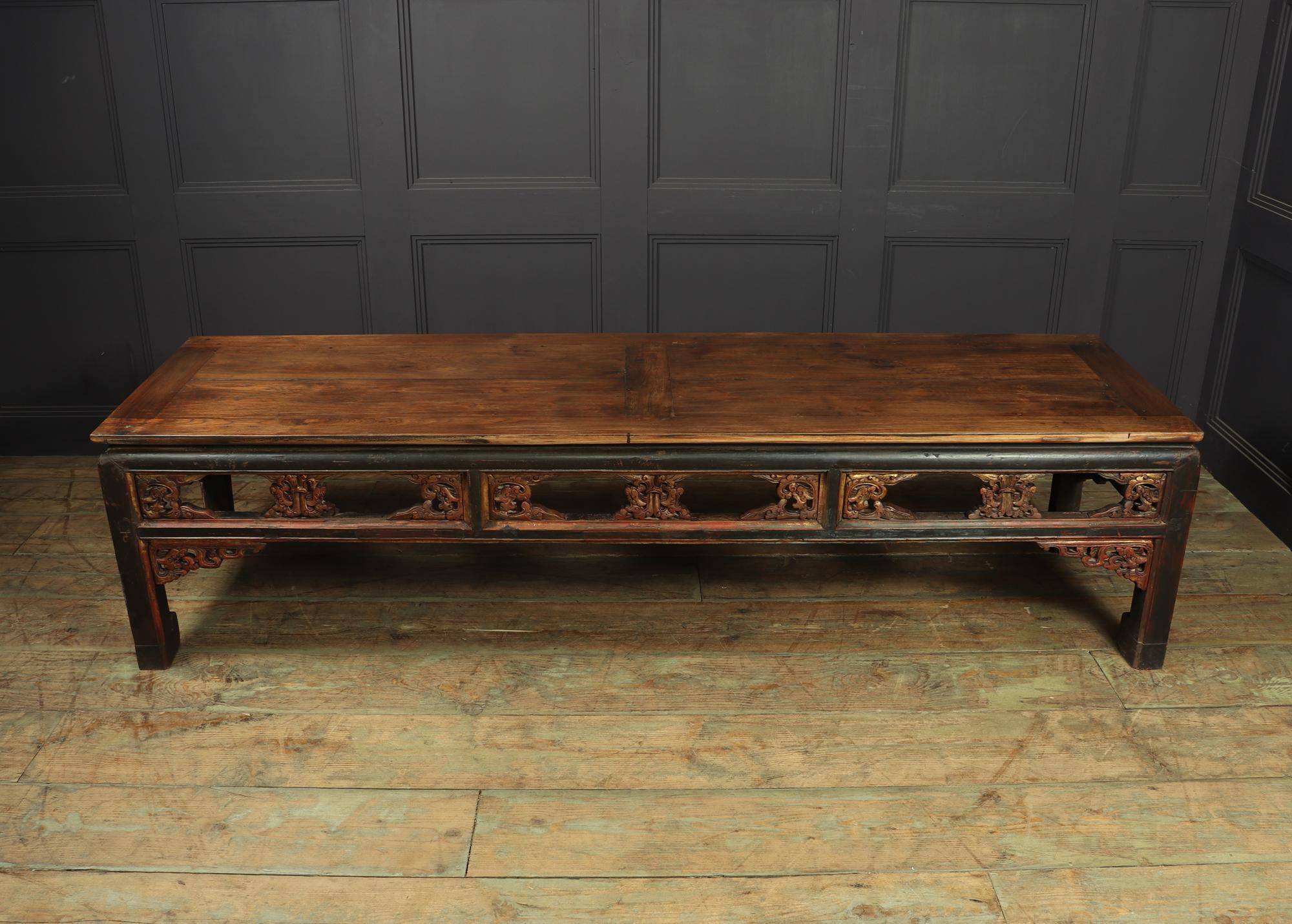 Antique Painted Chinese Coffee Table Shanxi For Sale 5