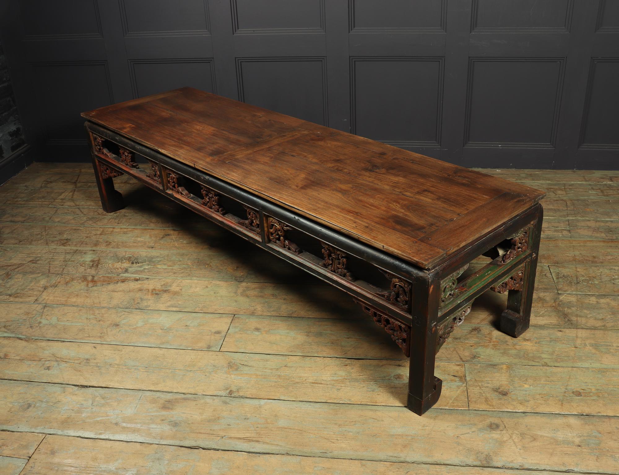 Antique Painted Chinese Coffee Table Shanxi For Sale 6