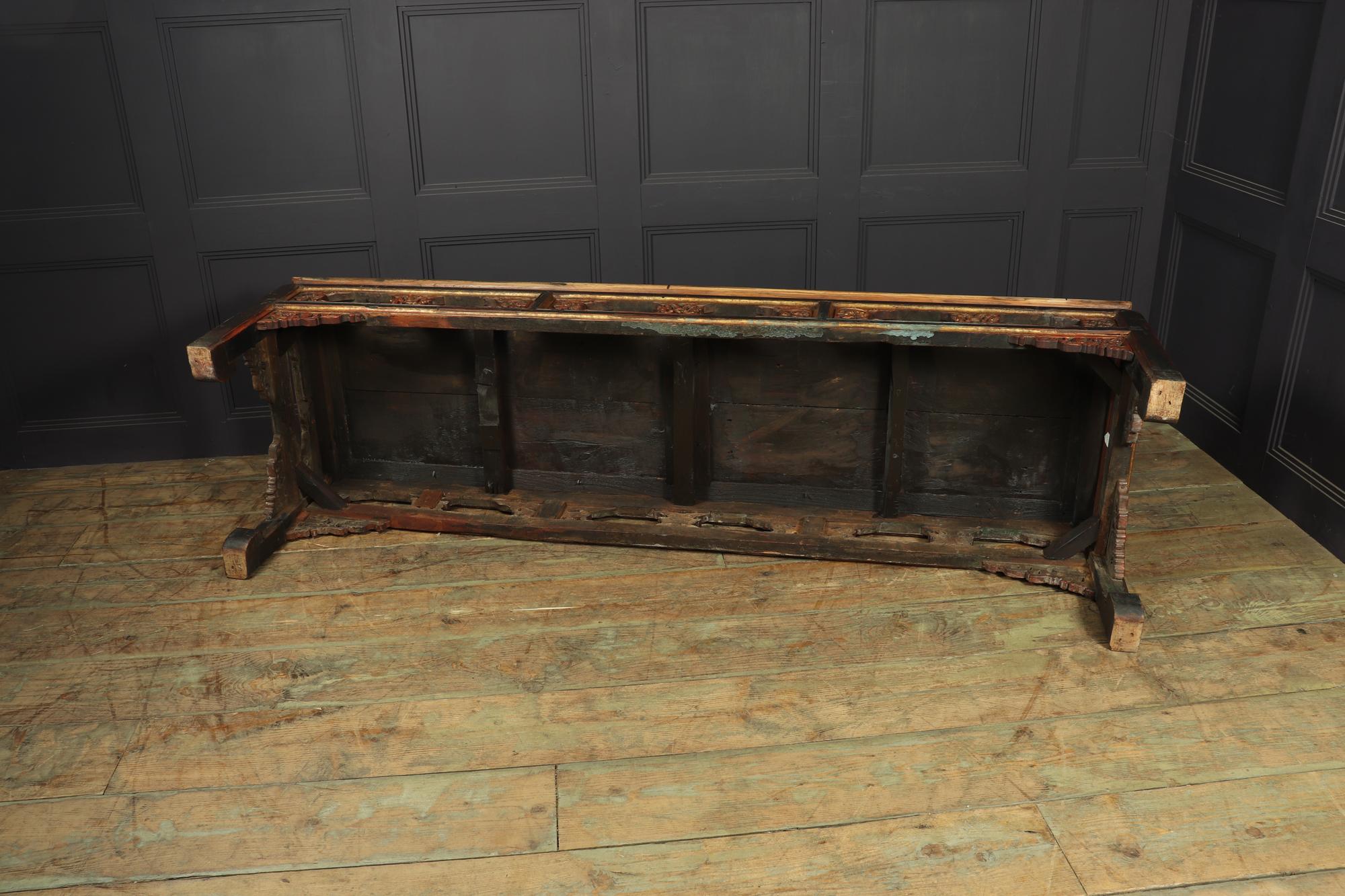 Antique Painted Chinese Coffee Table Shanxi For Sale 7