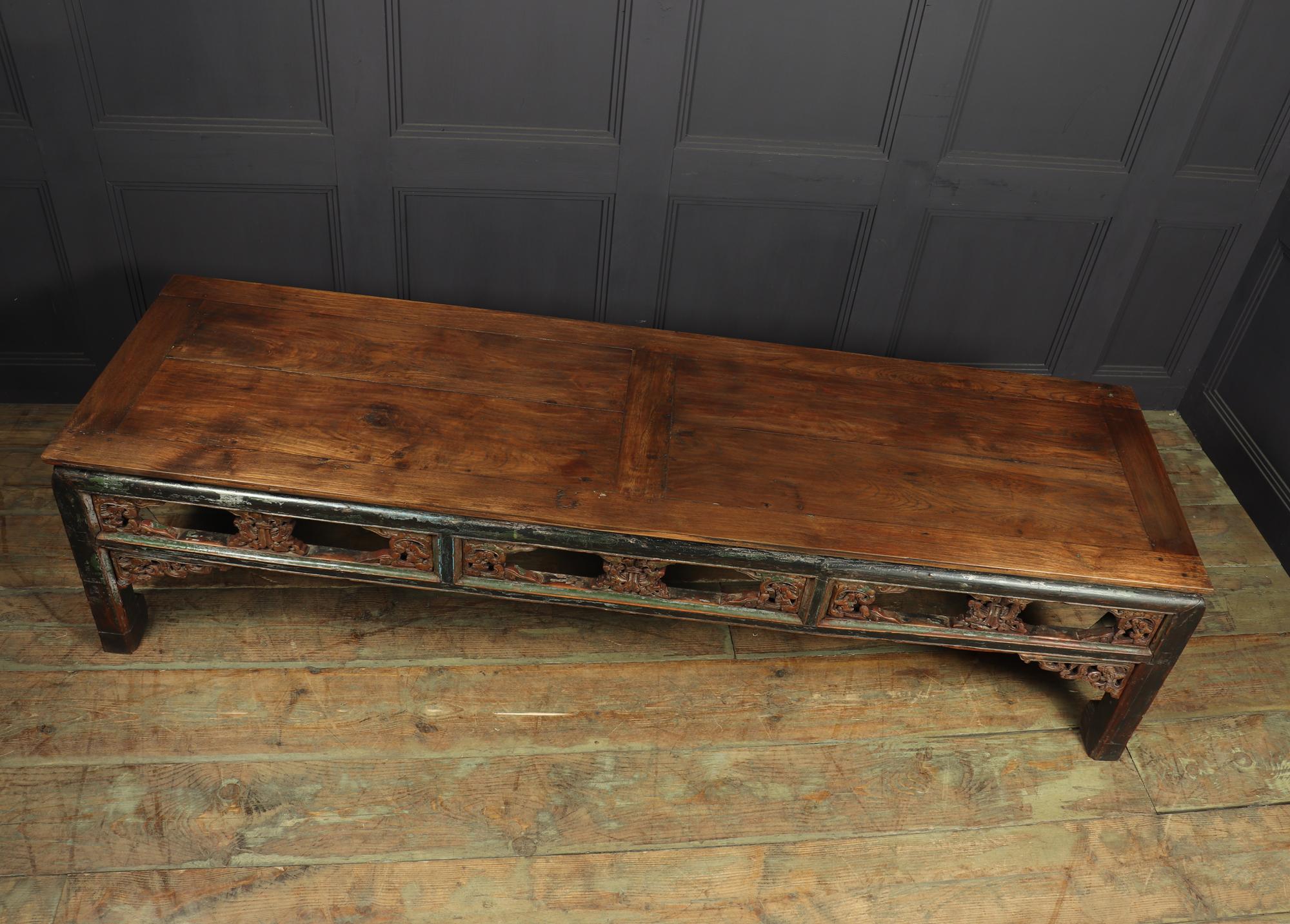Antique Painted Chinese Coffee Table Shanxi For Sale 2