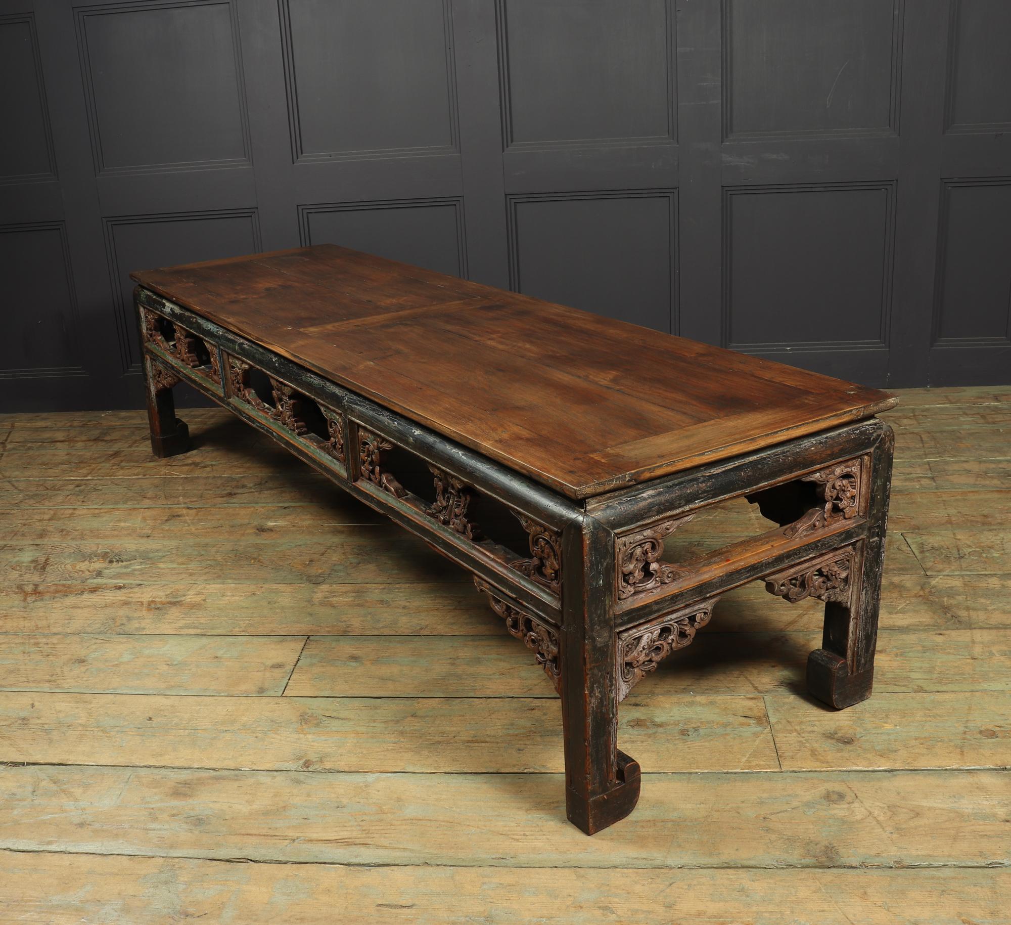 Antique Painted Chinese Coffee Table Shanxi For Sale 3