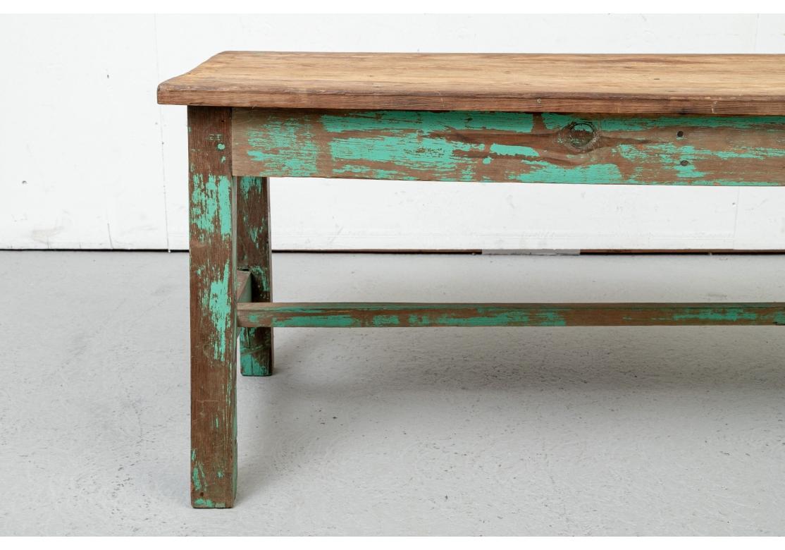 XIXe siècle Table de cocktail peinte ancienne du Nouveau-Mexique de J. Seitz en vente
