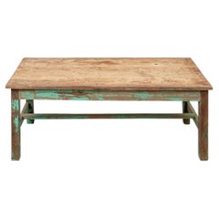 Antique Painted Cocktail Table New Mexico From J. Seitz