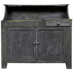 Antique Painted Cottage Cabinet with Dry Sink