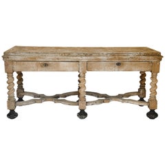 Antique Painted French Console Table