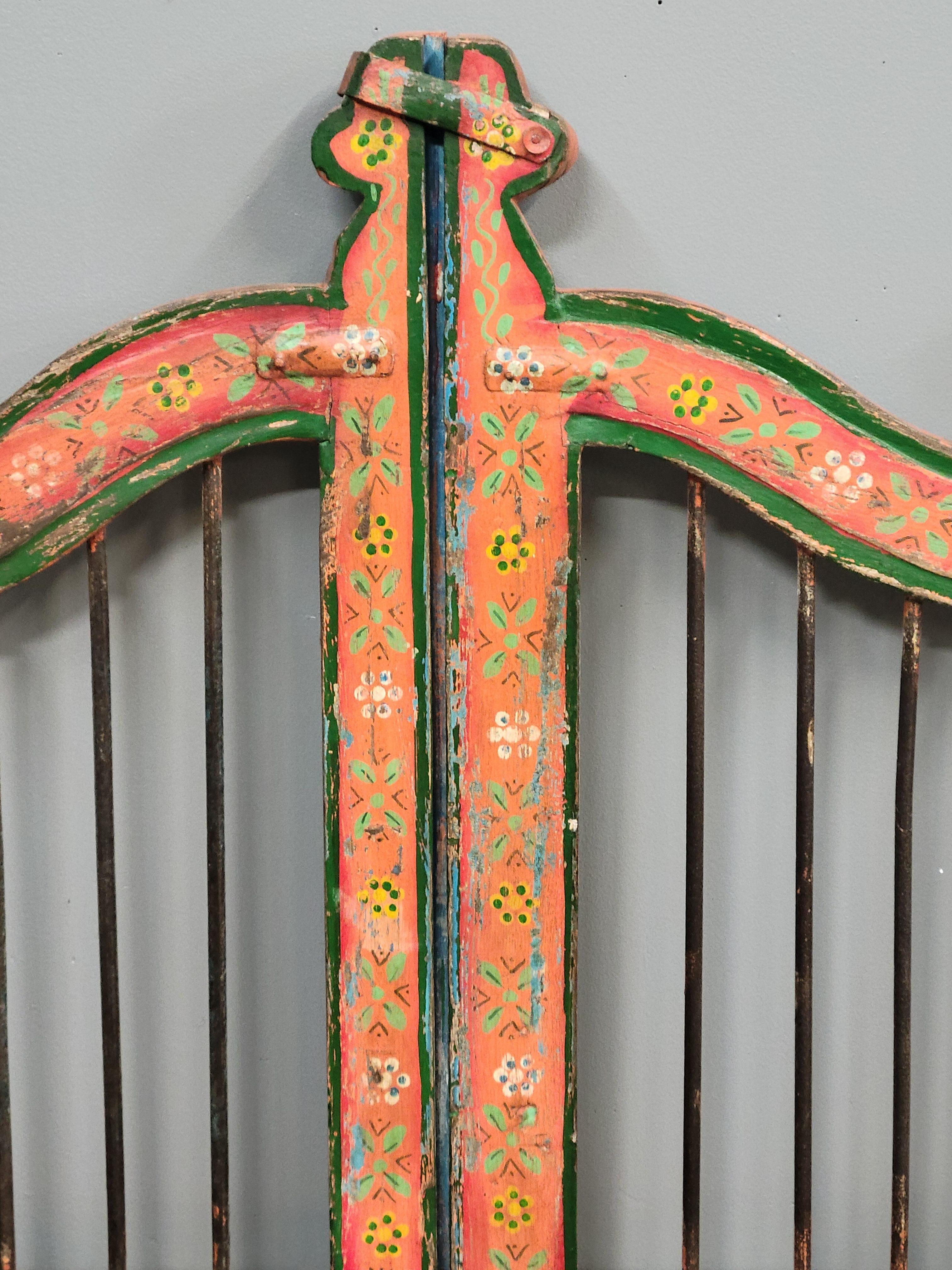 A charming pair of antique Indian teak 