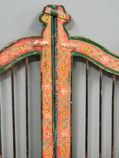 Antique Painted Indian Dog Gates Wall Hanging