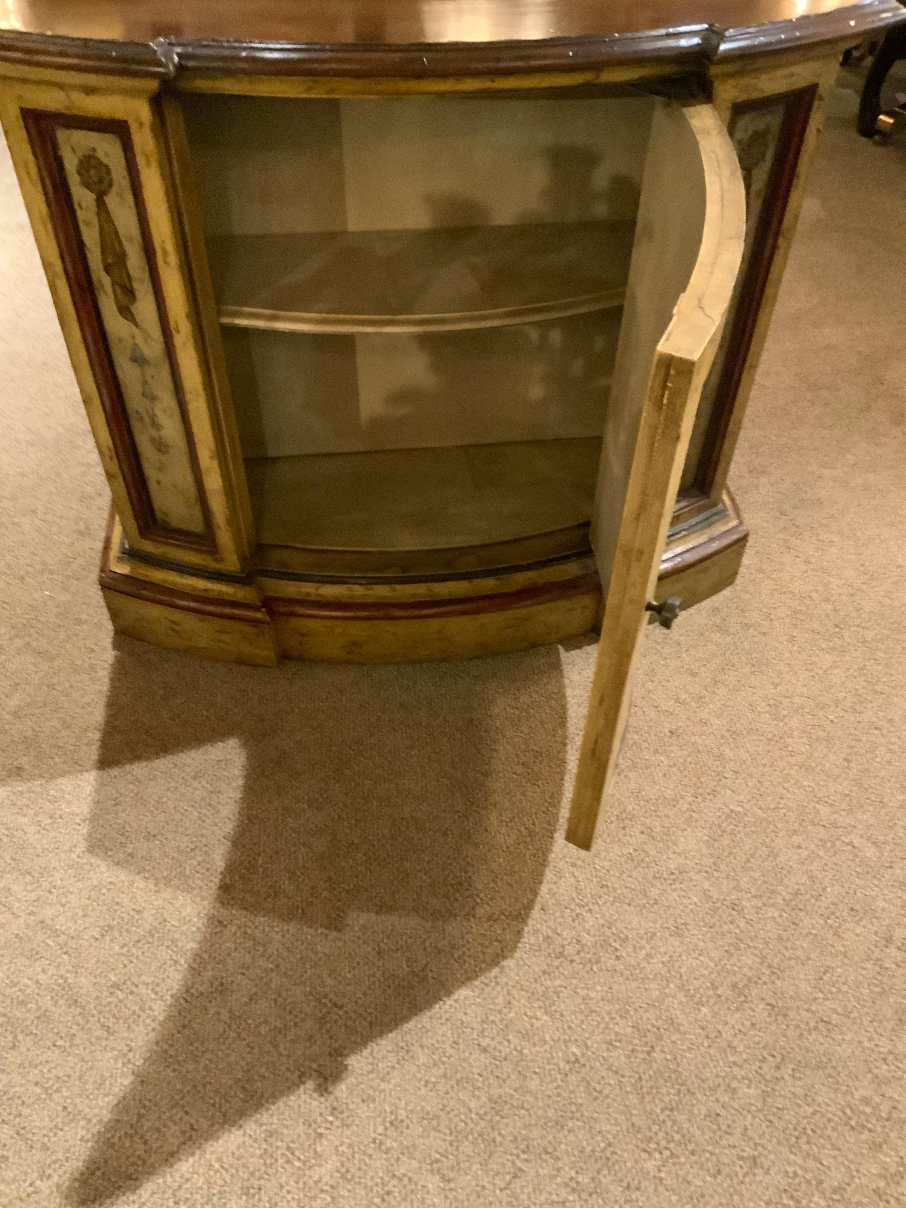 antique painted Italian cabinet For Sale 2