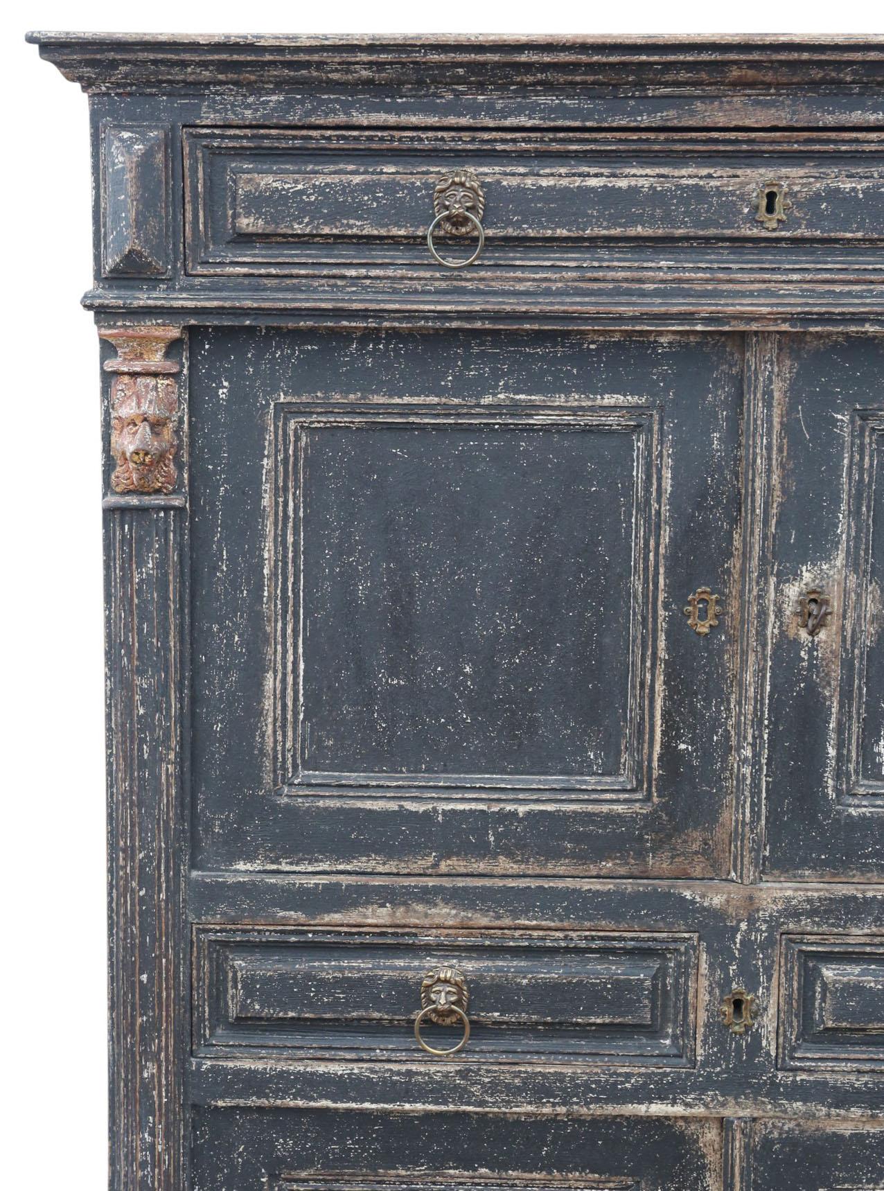 Antique Painted Kitchen/Housekeeper’s Larder Cupboard 19th Century Country House en Bueno estado para la venta en Wisbech, Cambridgeshire