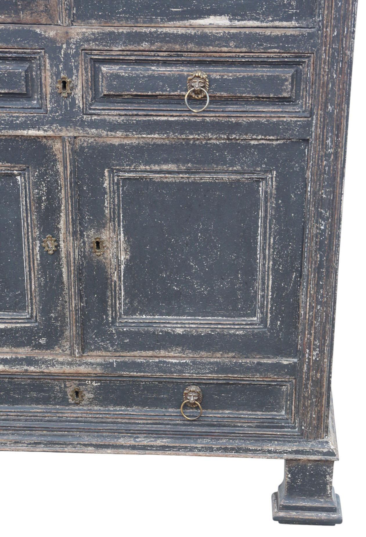 Antique Painted Kitchen/Housekeeper’s Larder Cupboard 19th Century Country House Madera en venta