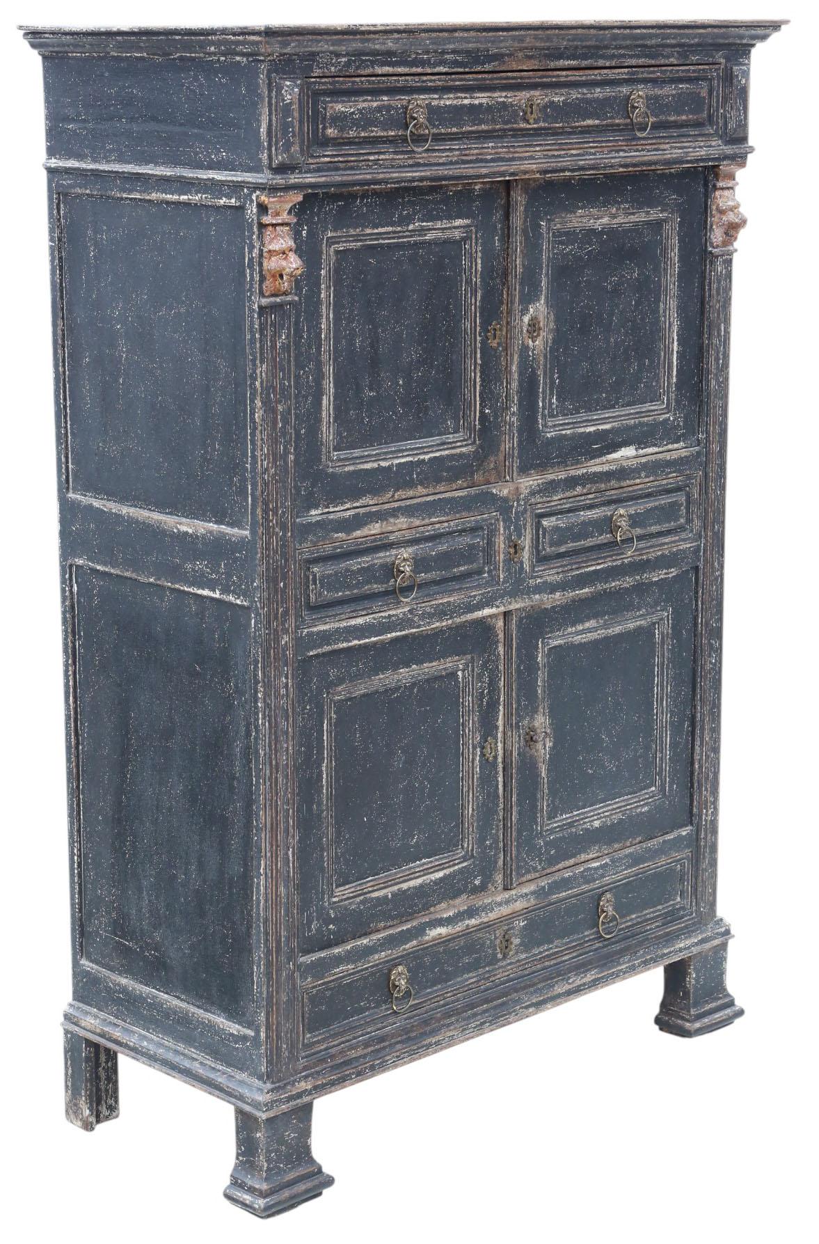 Antique Painted Kitchen/Housekeeper’s Larder Cupboard 19th Century Country House en venta 4