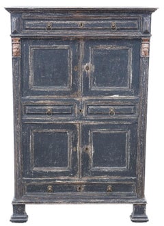Antique Painted Kitchen/Housekeeper’s Larder Cupboard 19th Century Country House