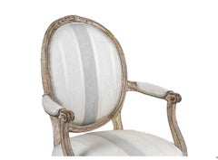 Antique Painted Louis XVI Style Armchair