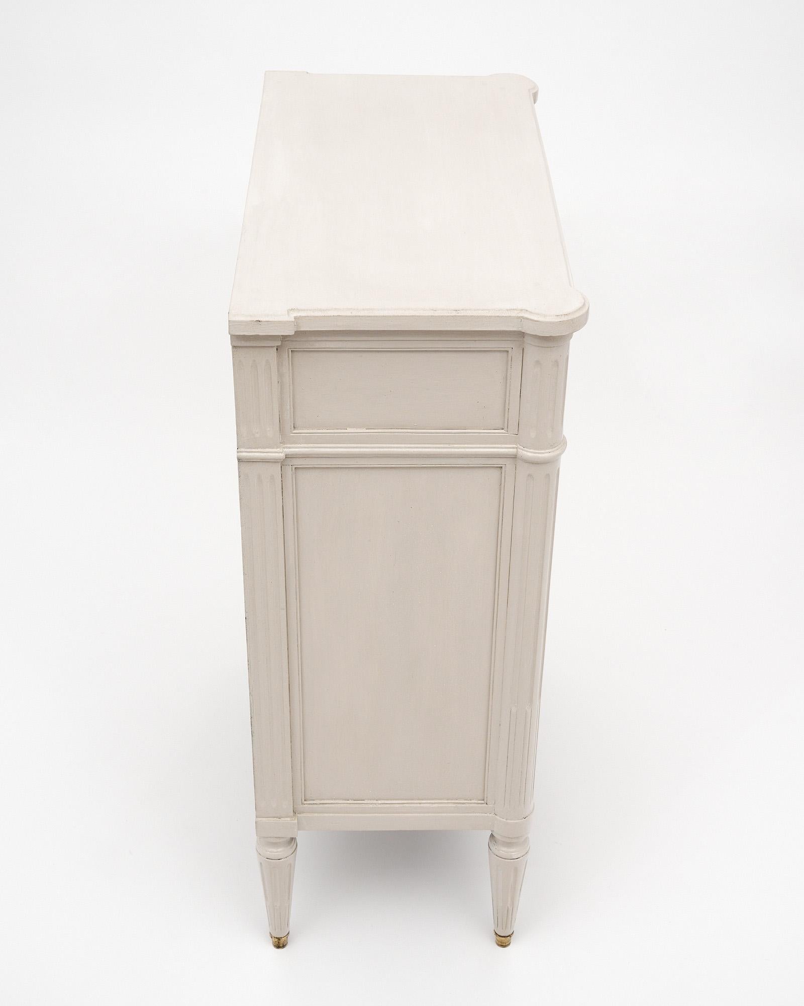 Antique Painted Louis XVI Style Cabinet For Sale 3
