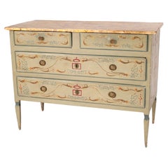 Antique Painted Louis XVI Style chest of Drawers