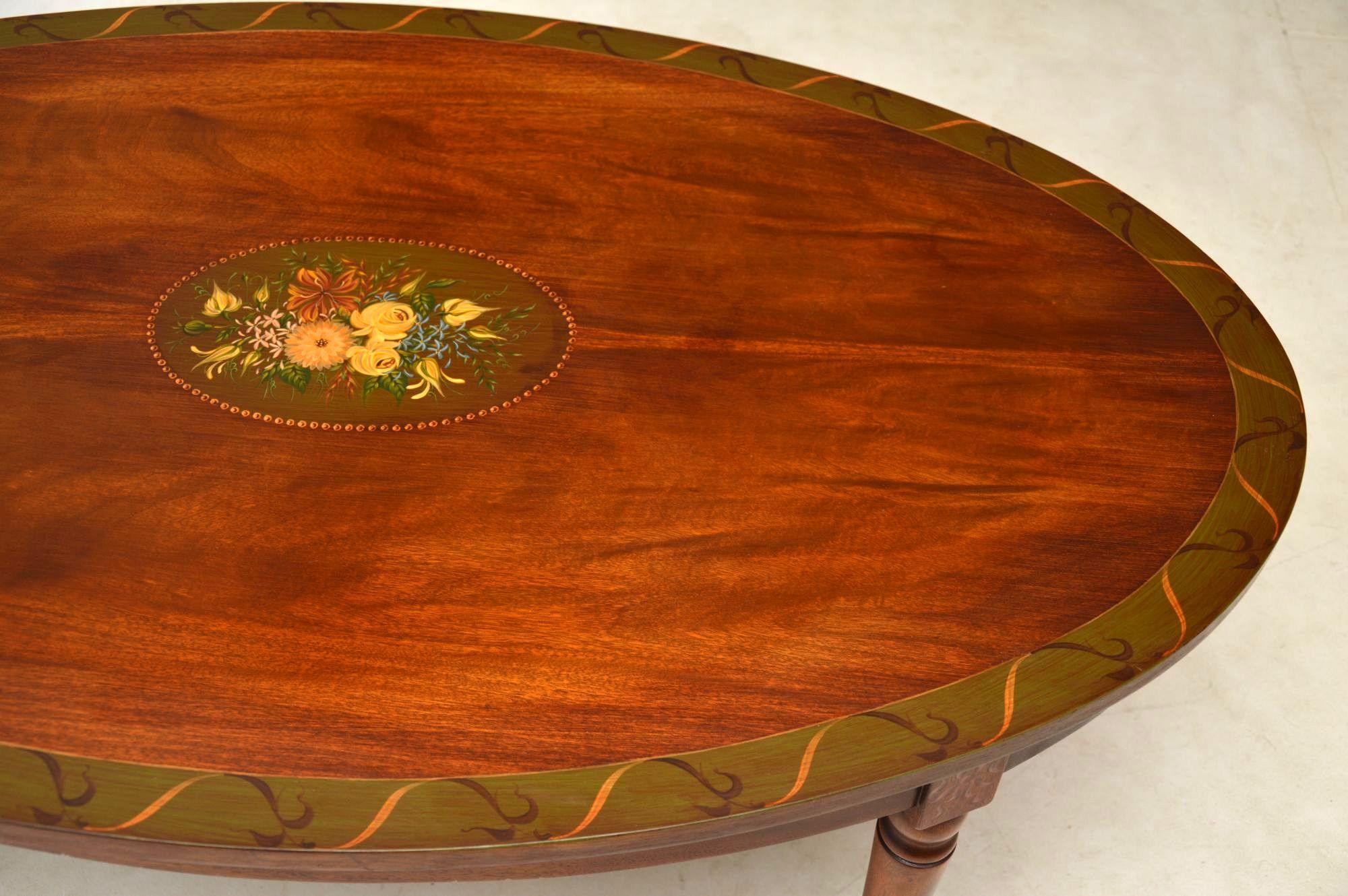 Victorian Antique Painted Mahogany Coffee Table