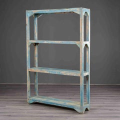 Antique Painted Pine Four-Tier Open Étagère