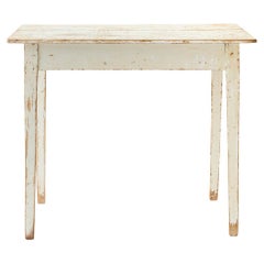 Mesa auxiliar antigua pintada, circa 1900