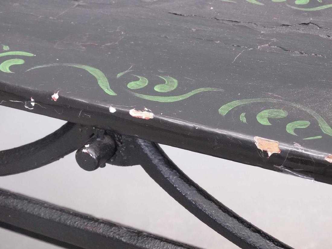 Antique Painted Sled Bench 1