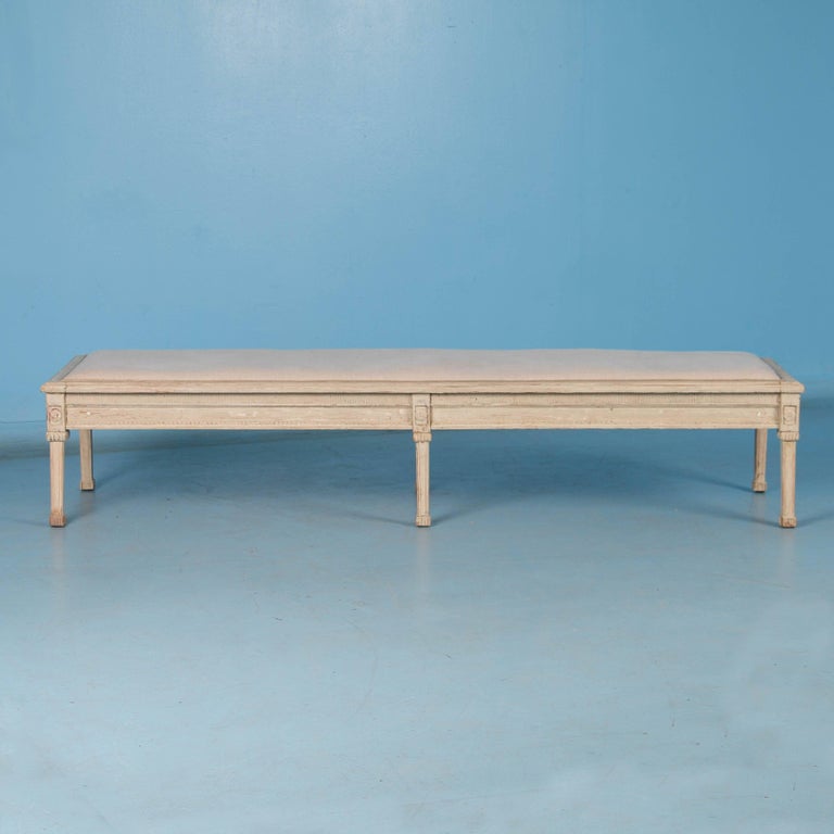 Antique Painted Swedish Gustavian Bench At 1stdibs
