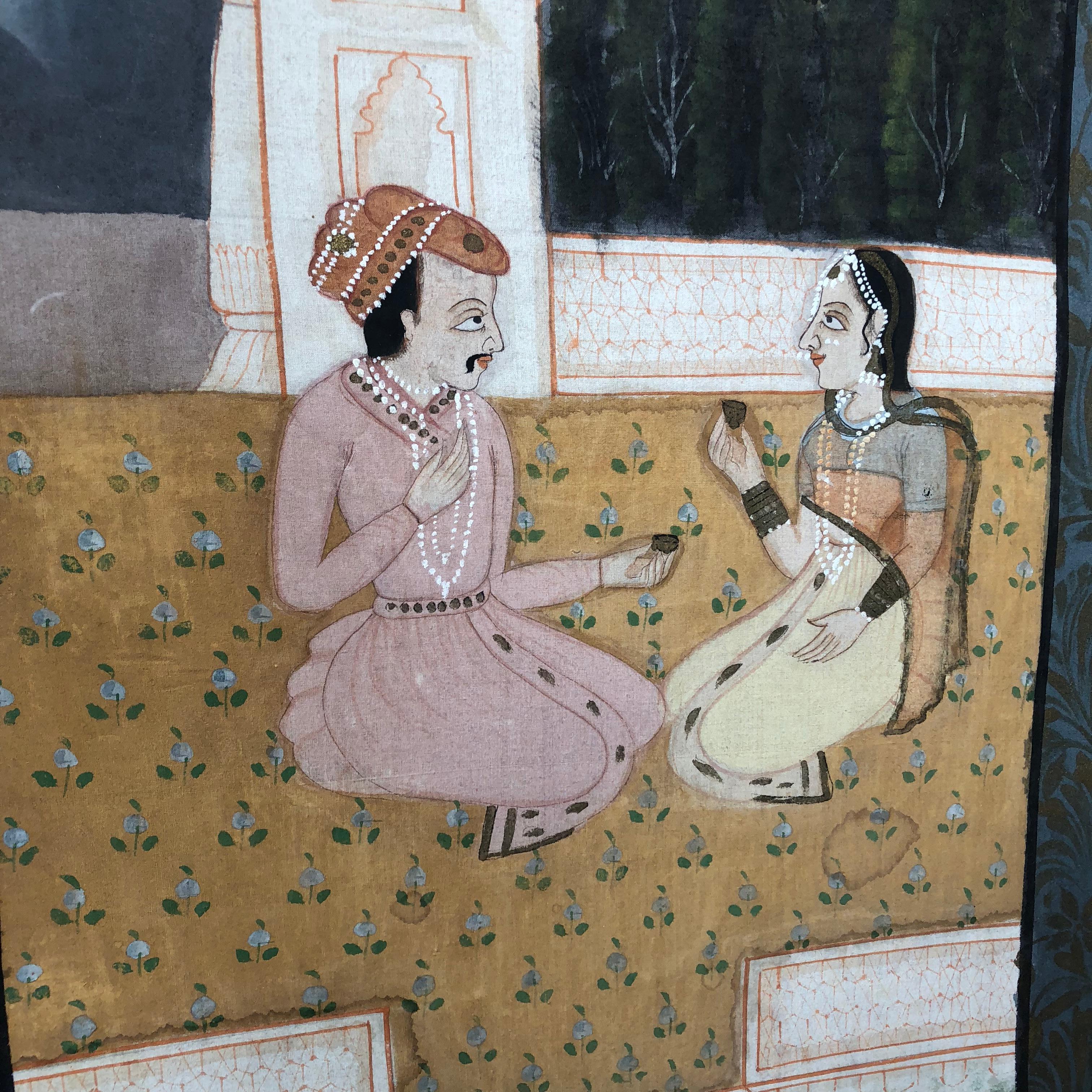 Antique Painted Textile from India, Couple 4