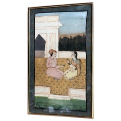 Antique Painted Textile from India, Couple