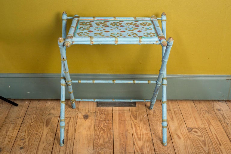Antique Painted Tray Table at 1stDibs