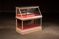 Antique Painted Two-Tier General Store Display Case
