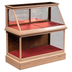 Antique Painted Two-Tier General Store Display Case
