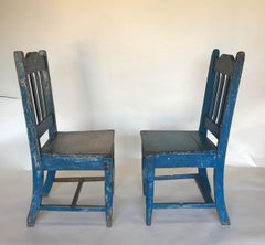 Antique Painted Wooden Chairs