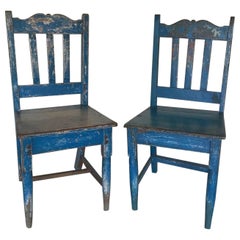 Antique Painted Wooden Chairs