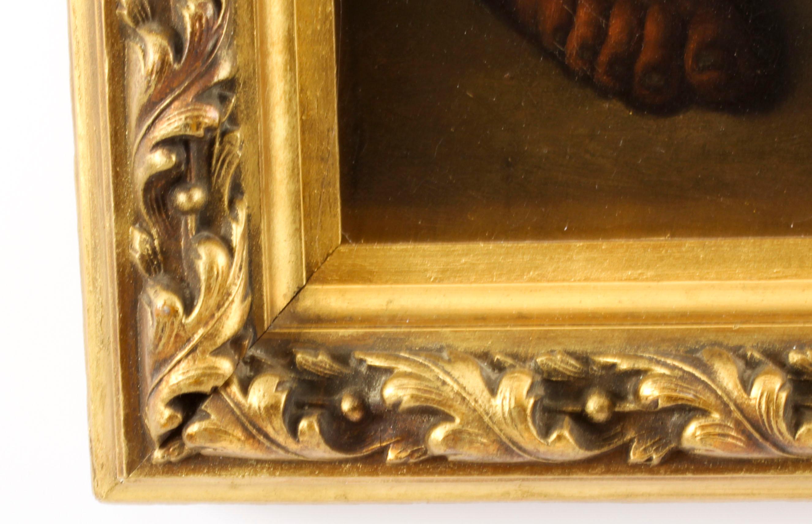 Pittura antica Mangiatori di uva e melone dopo Bartolome' Murillo 18° sec. 3