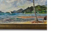Antique Painting# Indonesia Sumatra Telukbetung 1931 Bandar Lampung Artist Sign