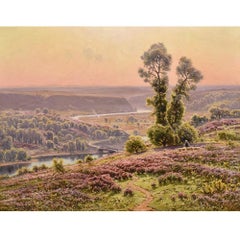 Peinture ancienne, Peinture de paysage, Vallée de la Creuse, Didier Pouget, 1922s