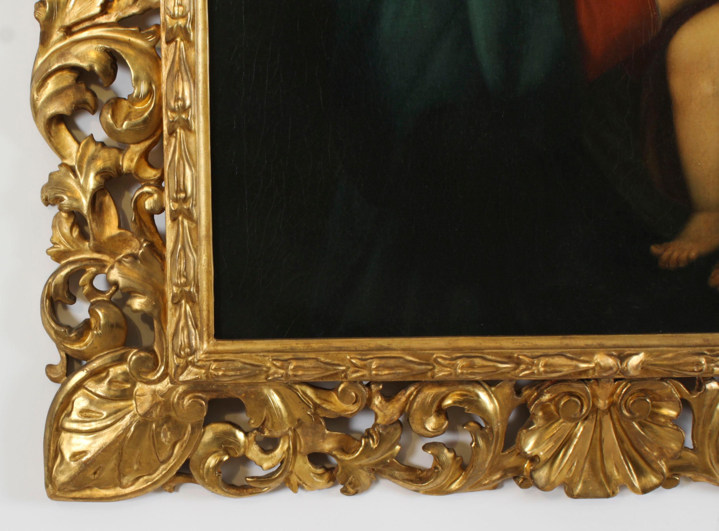 Antique Painting Madonna & Child 'Paoletti and Ferretti' 19th Century For Sale 2