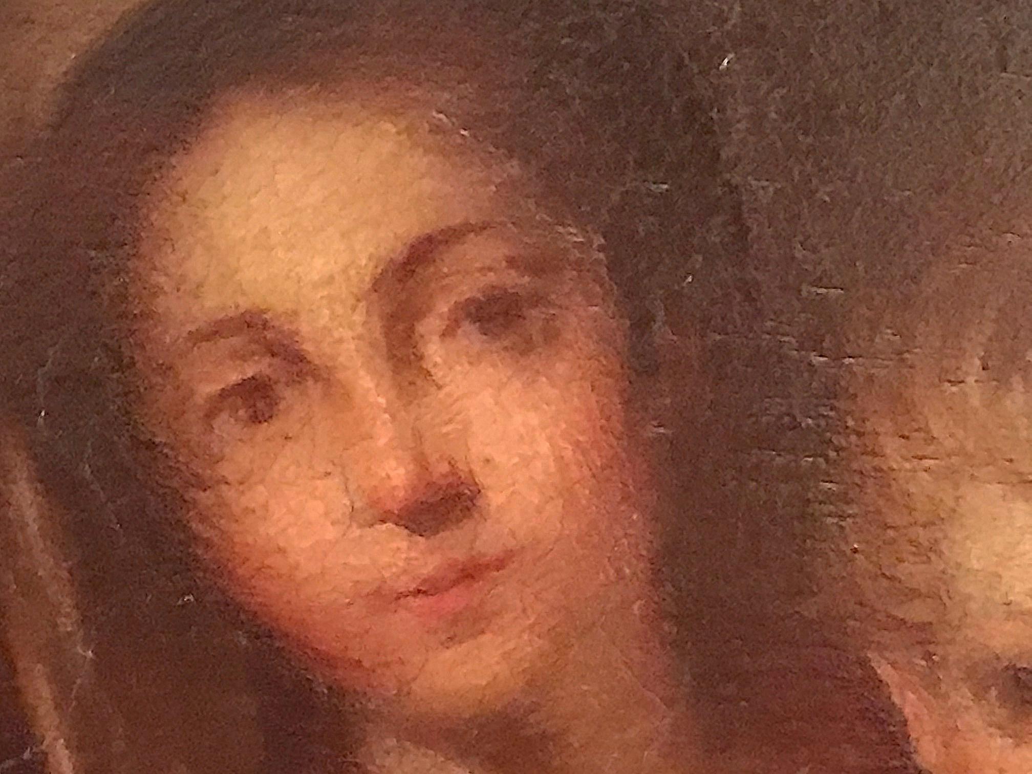 Antique painting “Madonna with a Napkin” after Bartolome Esteban Murillo, 1666

This lovely oil painting on beveled wood panel is after the famous Spanish Baroque painting “Madonna with a Napkin” by Murillo. The original is in the Museo Nacional del