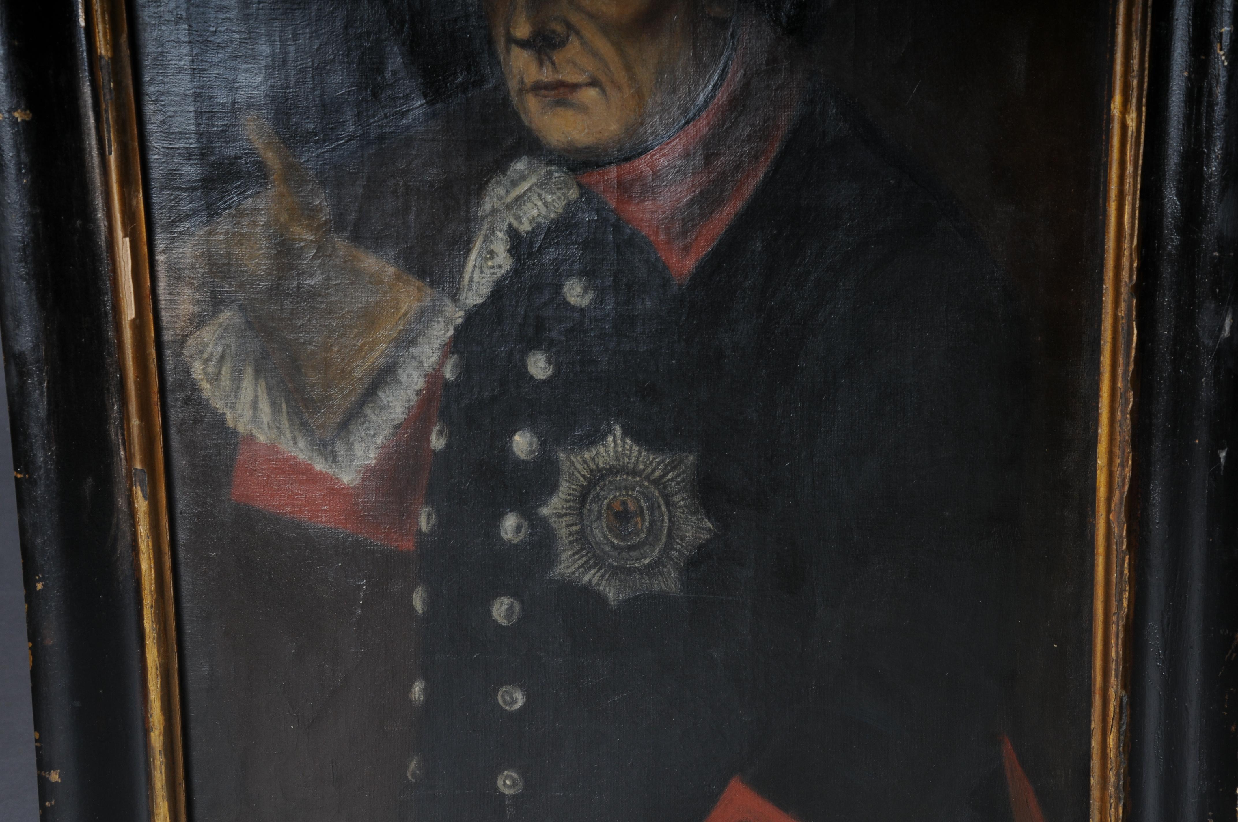 Antikes Gemälde von Frederick II./Frederick dem Großen nach Anton Graff (Handbemalt) im Angebot