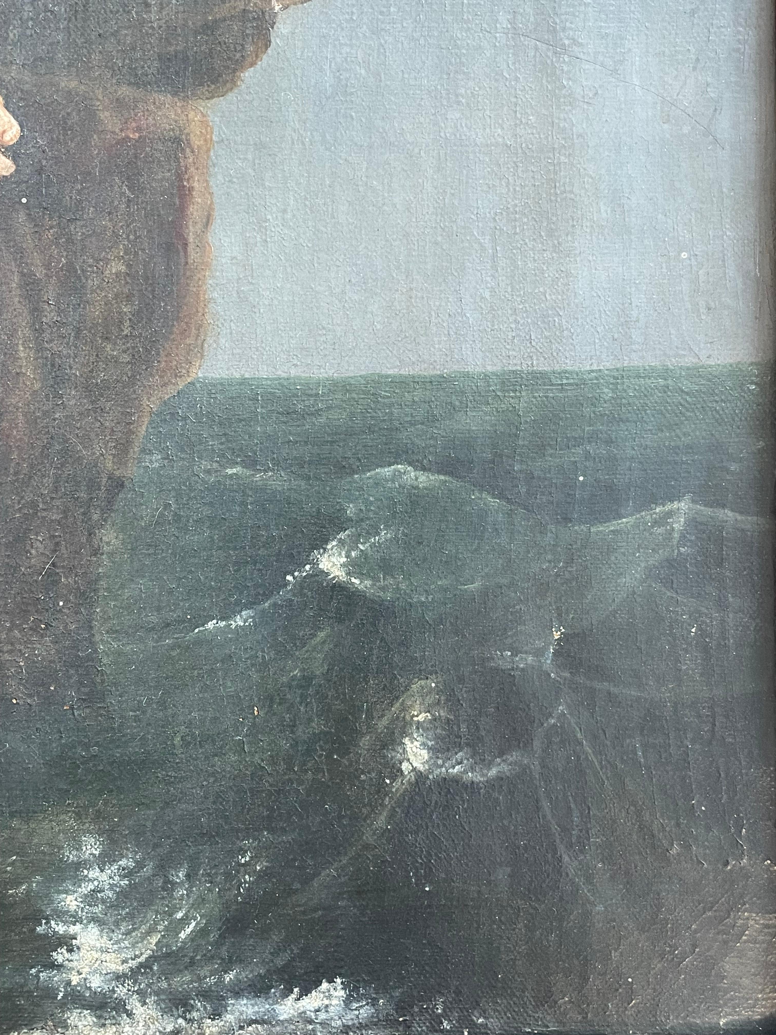 Antikes Gemälde von Percy Shelley am Ufer von Spezia - von Henry Thomson inspiriert im Angebot 2
