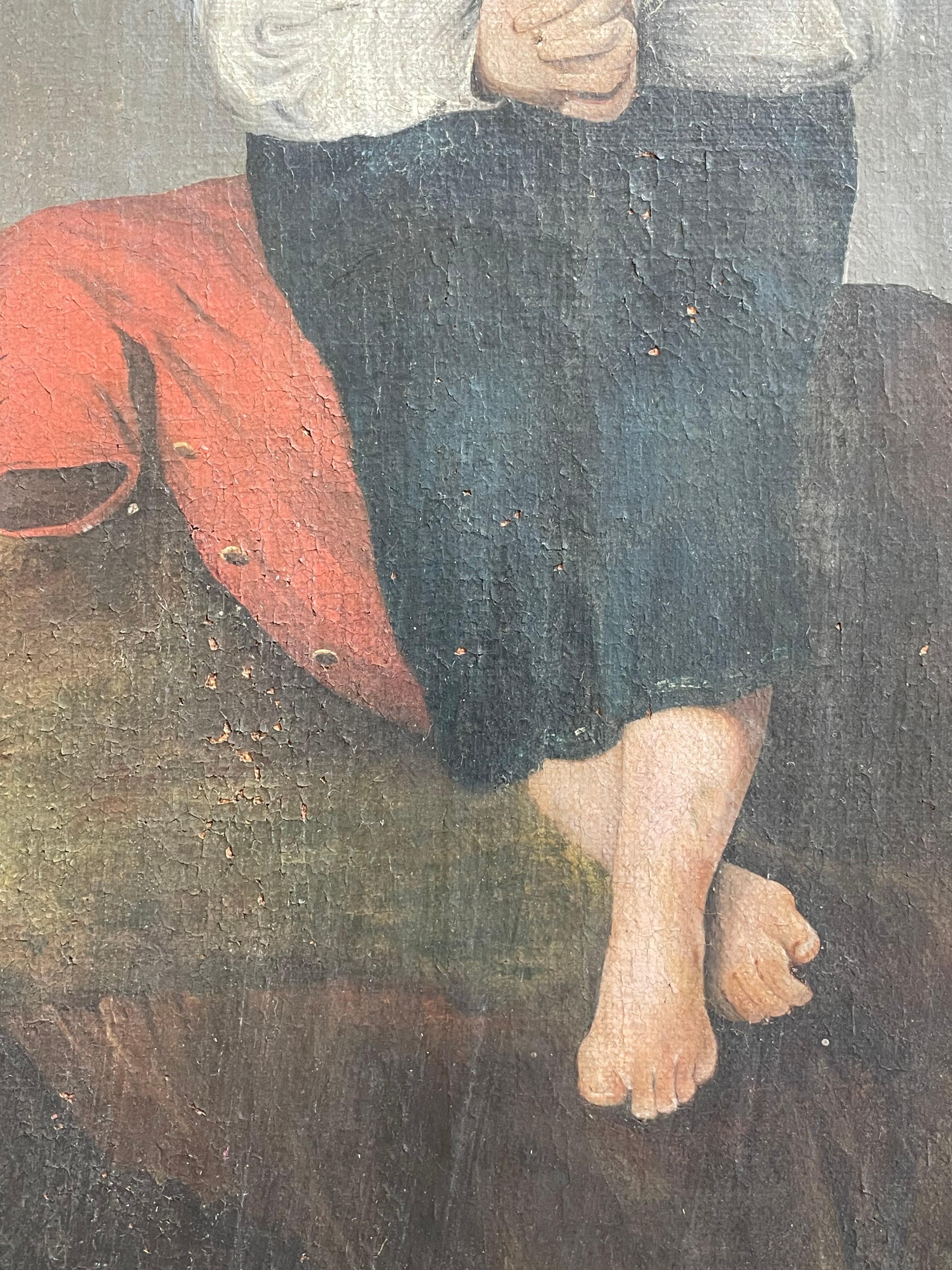 Antikes Gemälde von Percy Shelley am Ufer von Spezia - von Henry Thomson inspiriert (Gemalt) im Angebot