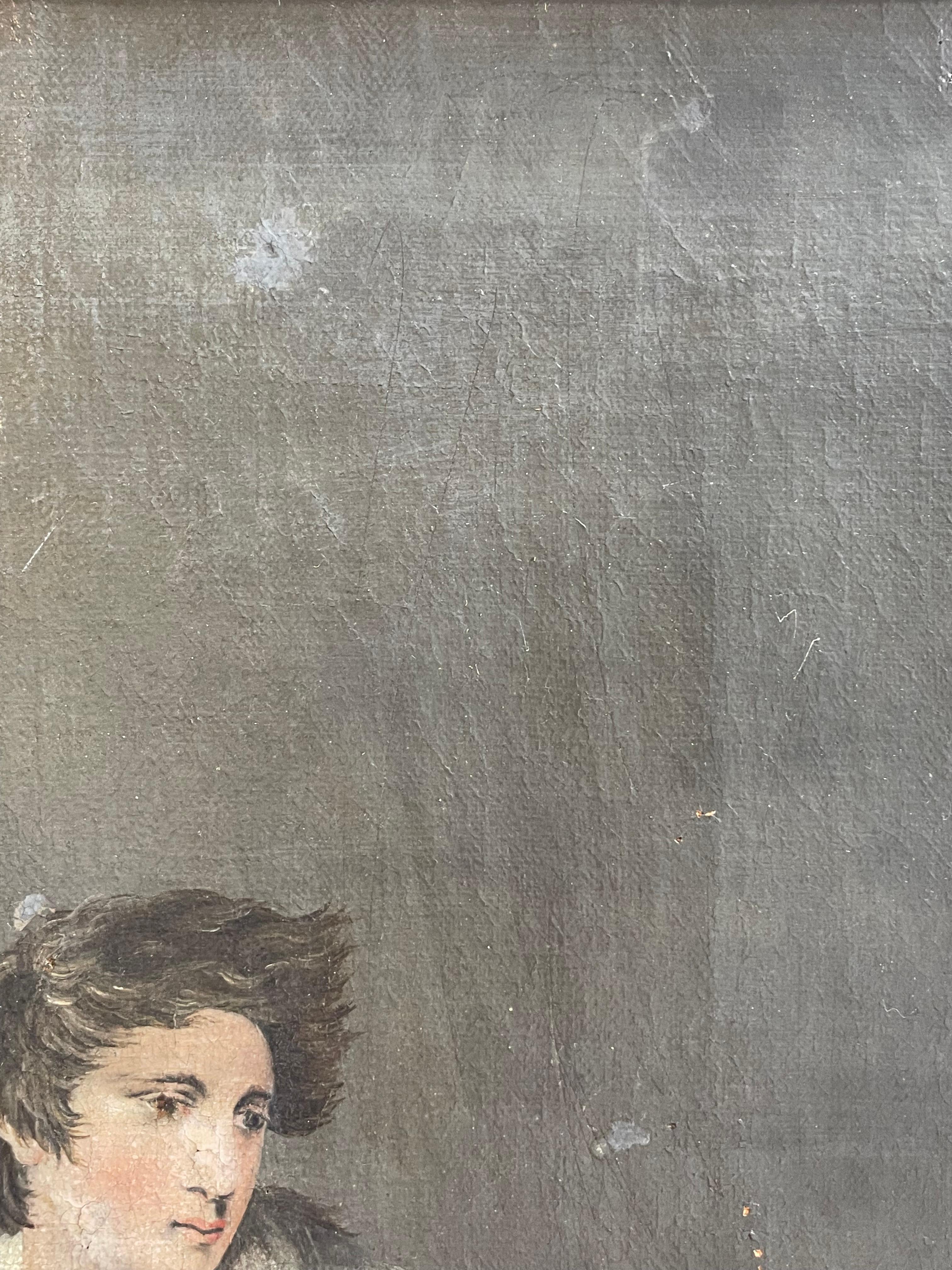 Antikes Gemälde von Percy Shelley am Ufer von Spezia - von Henry Thomson inspiriert im Angebot 1