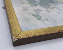 Antique Painting on Porcelain Flora Dreaming Maiden Be My Valentine