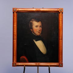 Antique Painting, Portrait of a Gentleman, circa 1870