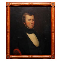 Antique Painting, Portrait of a Gentleman, circa 1870