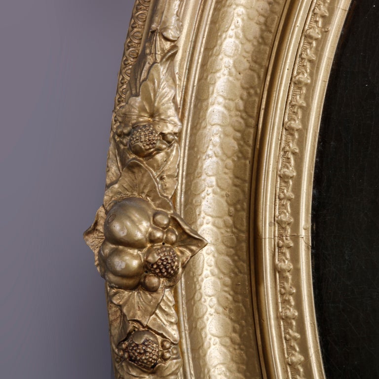 Antique Painting, Portrait of a Woman, Oval Gilt Wood Frame, c1880 at 1stDibs